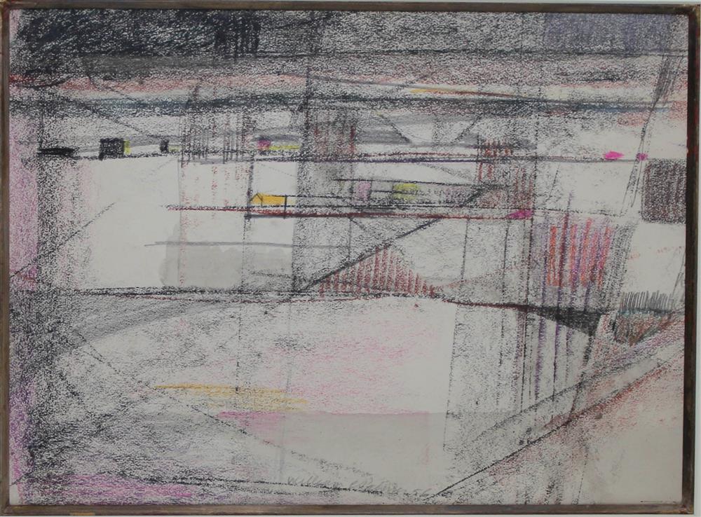 Appraisal: WILLIAM PALMER AMERICAN - LANDSCAPE Mixed media x in sight