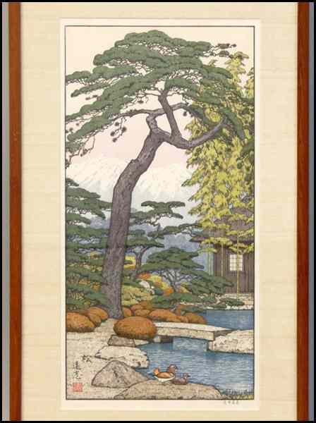 Appraisal: TOSHI YOSHIDA JAPANESE - PINE TREE OF THE FRIENDLY GARDEN