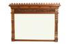 Appraisal: OVERMANTEL MIRROR - Circa walnut framed overmantel mirror Applied crest