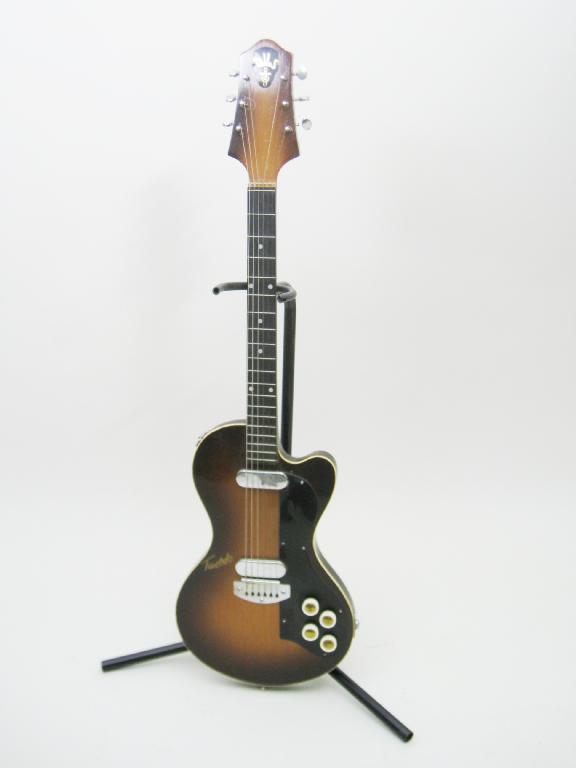 Appraisal: A Dallas London Tuxedo Electric Guitar with double pickup in