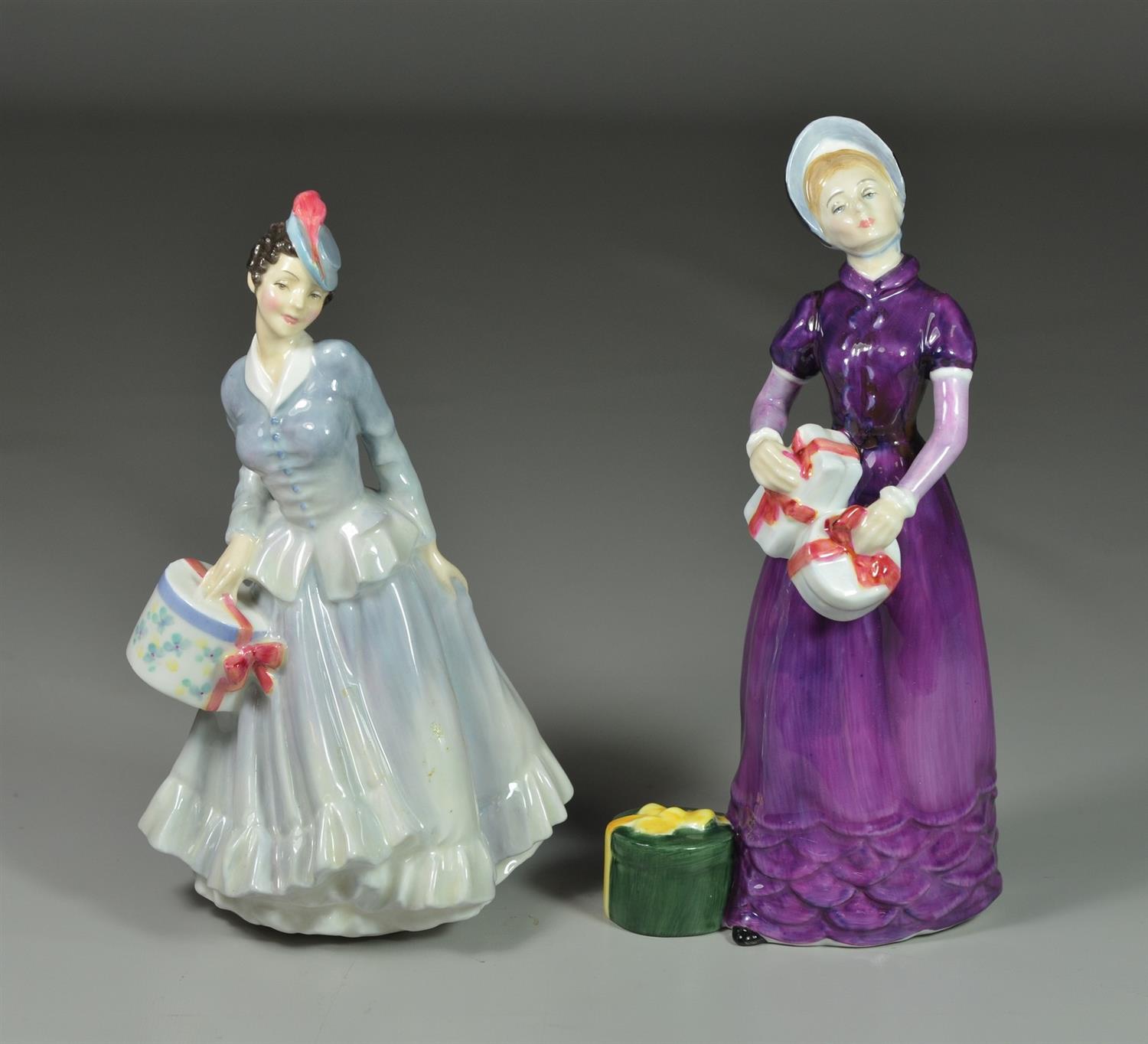 Appraisal: Royal Doulton bone china figurines Midinette HN Good Day Sir