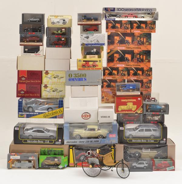 Appraisal: LARGE COLLECTION OF SCALE MODELS INCLUDING CORGI BURAGO ANSO MAYBACH