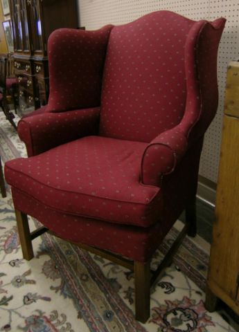 Appraisal: Taylor King made in NC wing back chair the Hudson