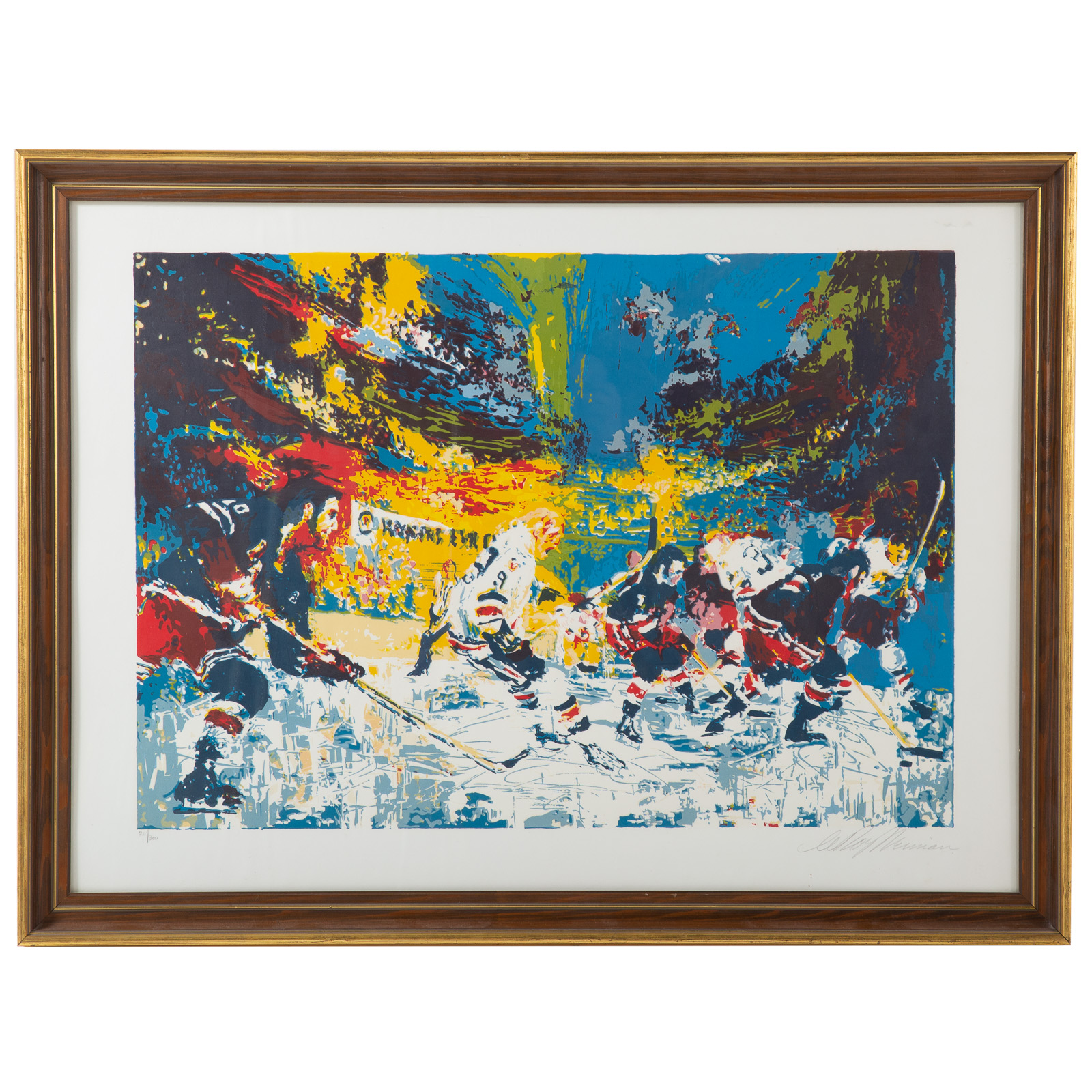 Appraisal: LEROY NEIMAN ICE MEN SCREENPRINT American - Color screenprint ed