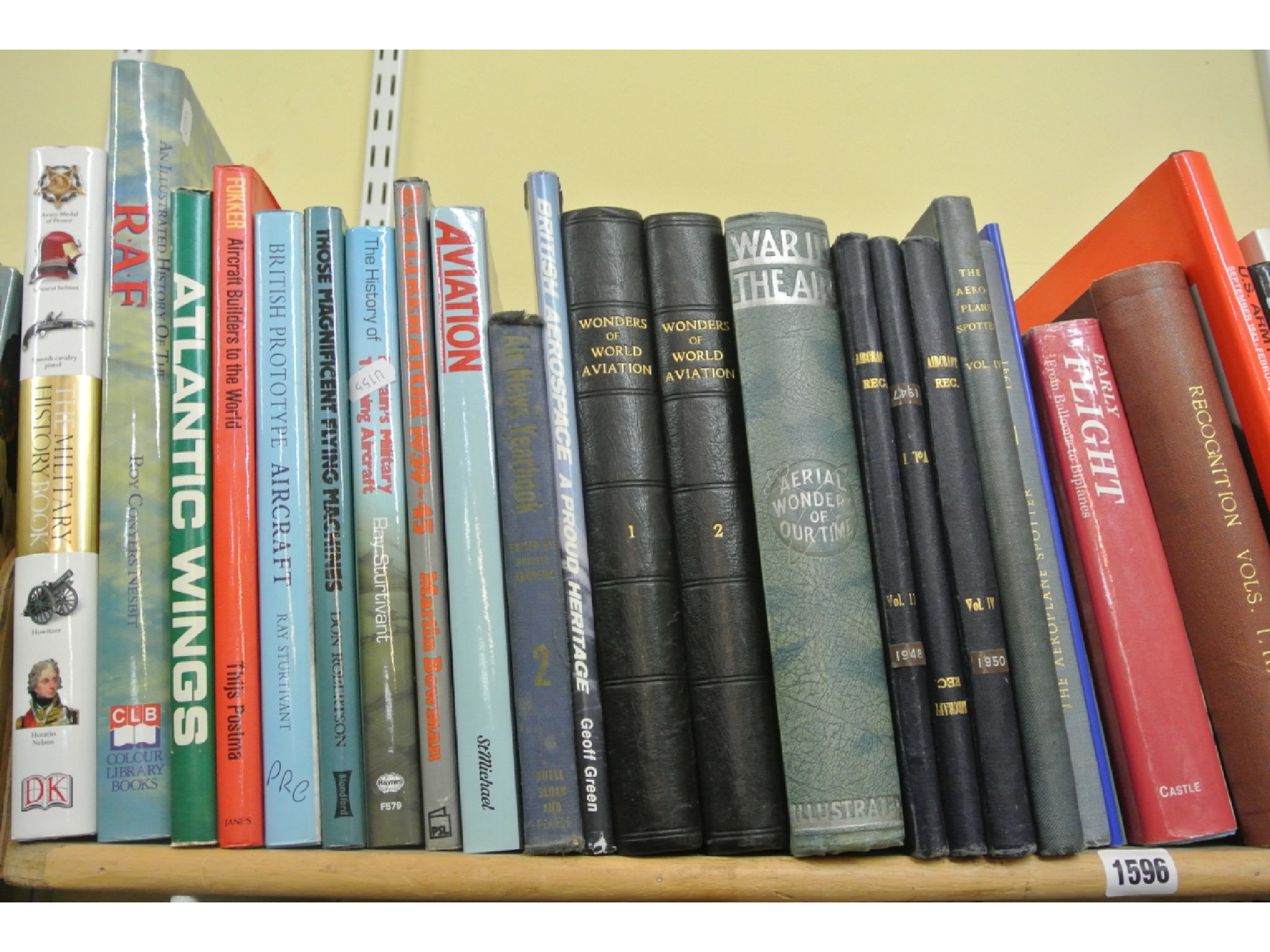 Appraisal: A large collection of aviation related books including The Illustrated