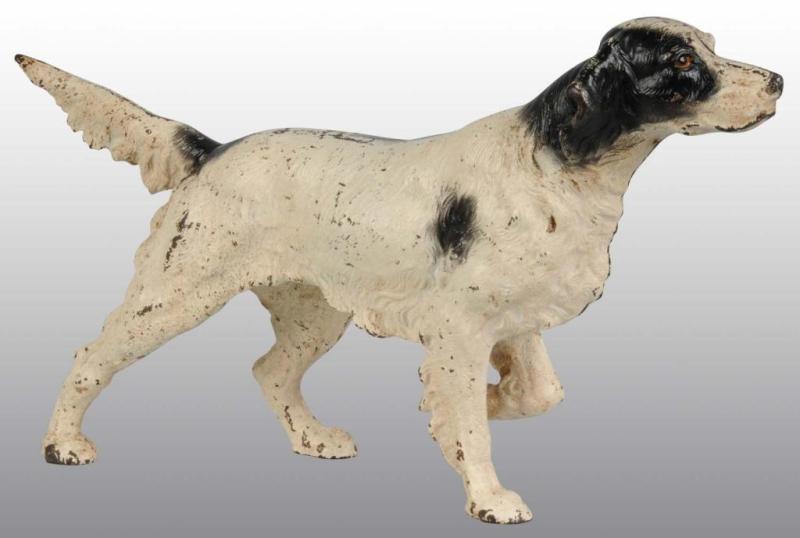 Appraisal: Cast Iron Setter Doorstop Description Made by Hubley cat Full-figure