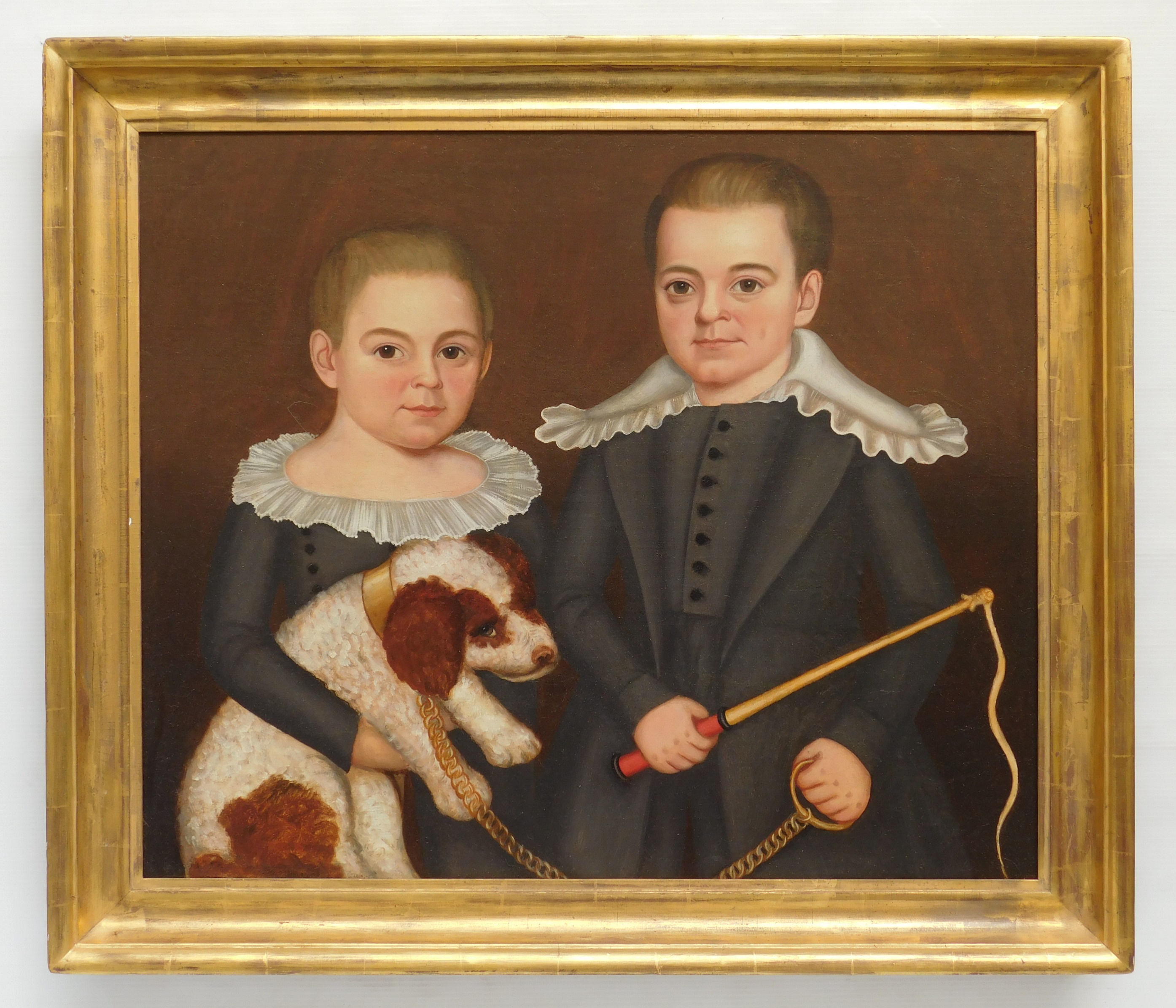 Appraisal: Milton S Hopkins American - ''Double Portrait of Alfred James