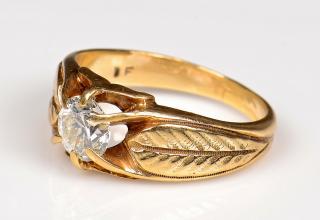 Appraisal: K Vintage Gents ct OMC Ring K yellow gold vintage