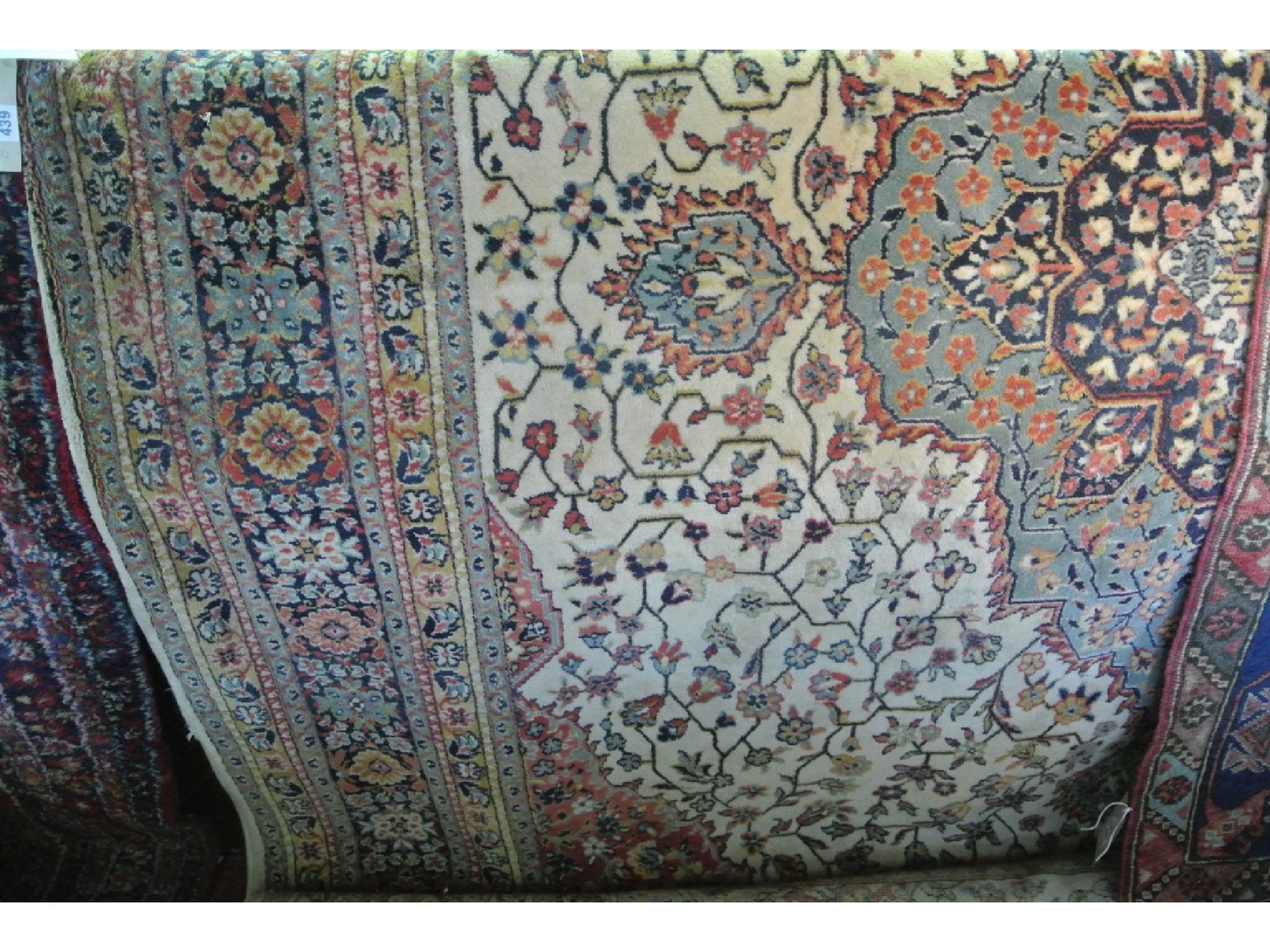 Appraisal: An Axminster carpet square in the Persian style with central