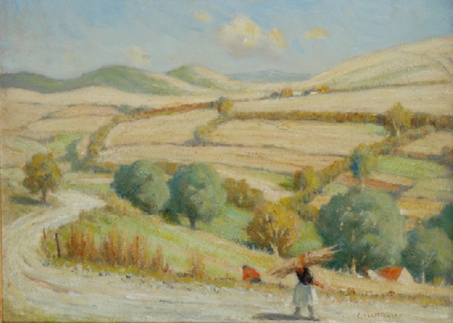 Appraisal: Charles Wheeler - Spanish Hillside Lloret de Mar oil on