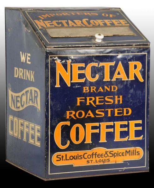 Appraisal: Nectar Coffee Large Store Bin Description Displays nicely with strong