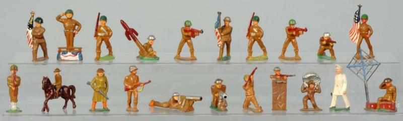 Appraisal: Lot of Dimestore Toy Soldiers Description Consists of higher-grade Barclay