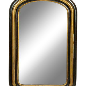 Appraisal: A Victorian Ebonized and Parcel Gilt Mirror th Century Height