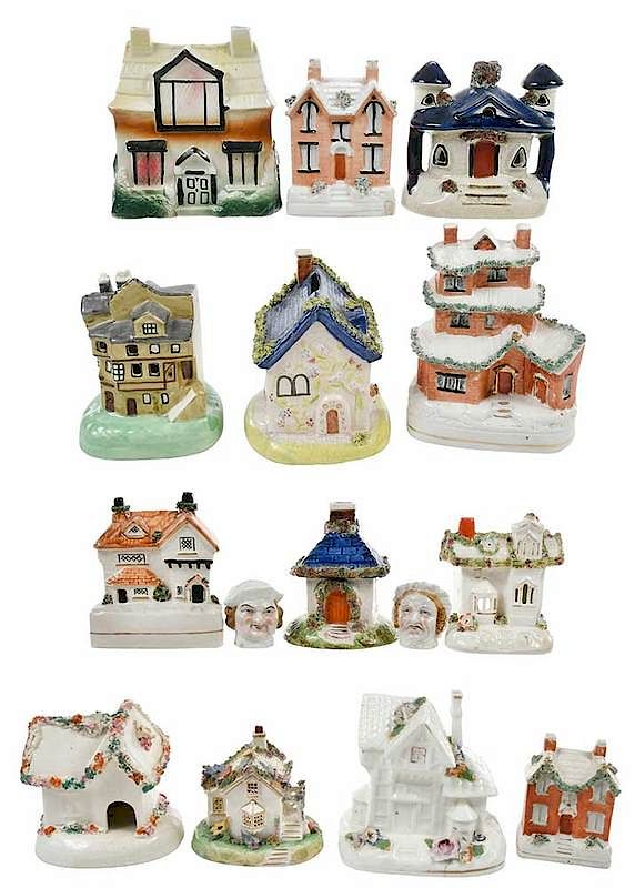 Appraisal: Staffordshire Banks and Miniatures British Continental probably th century including