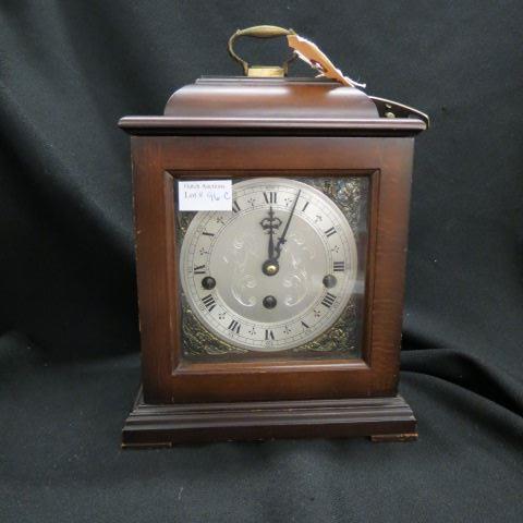 Appraisal: Bracket Clock Tempura model wood case working