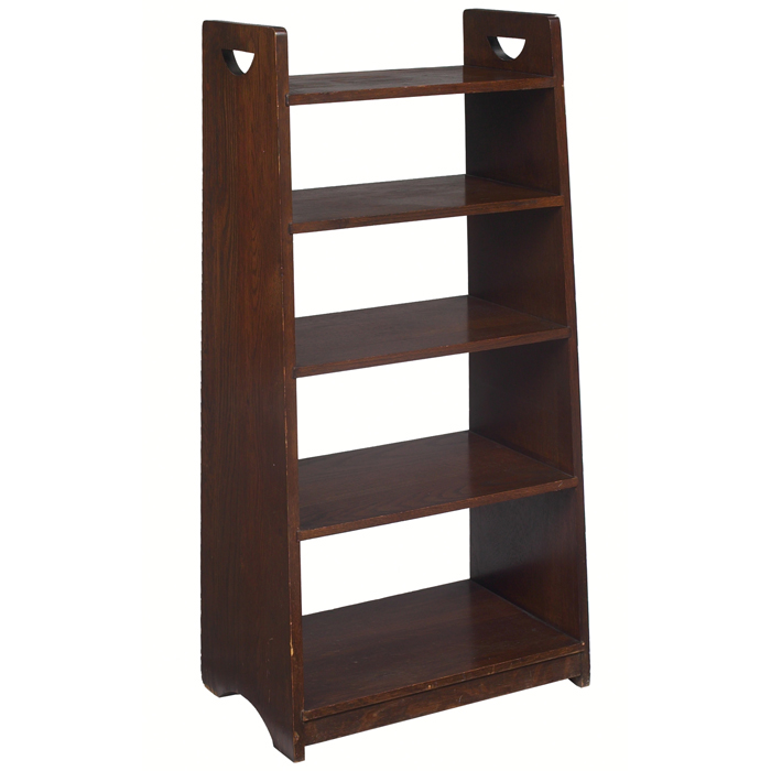 Appraisal: Lifetime magazine stand flared form with five shelves supported by