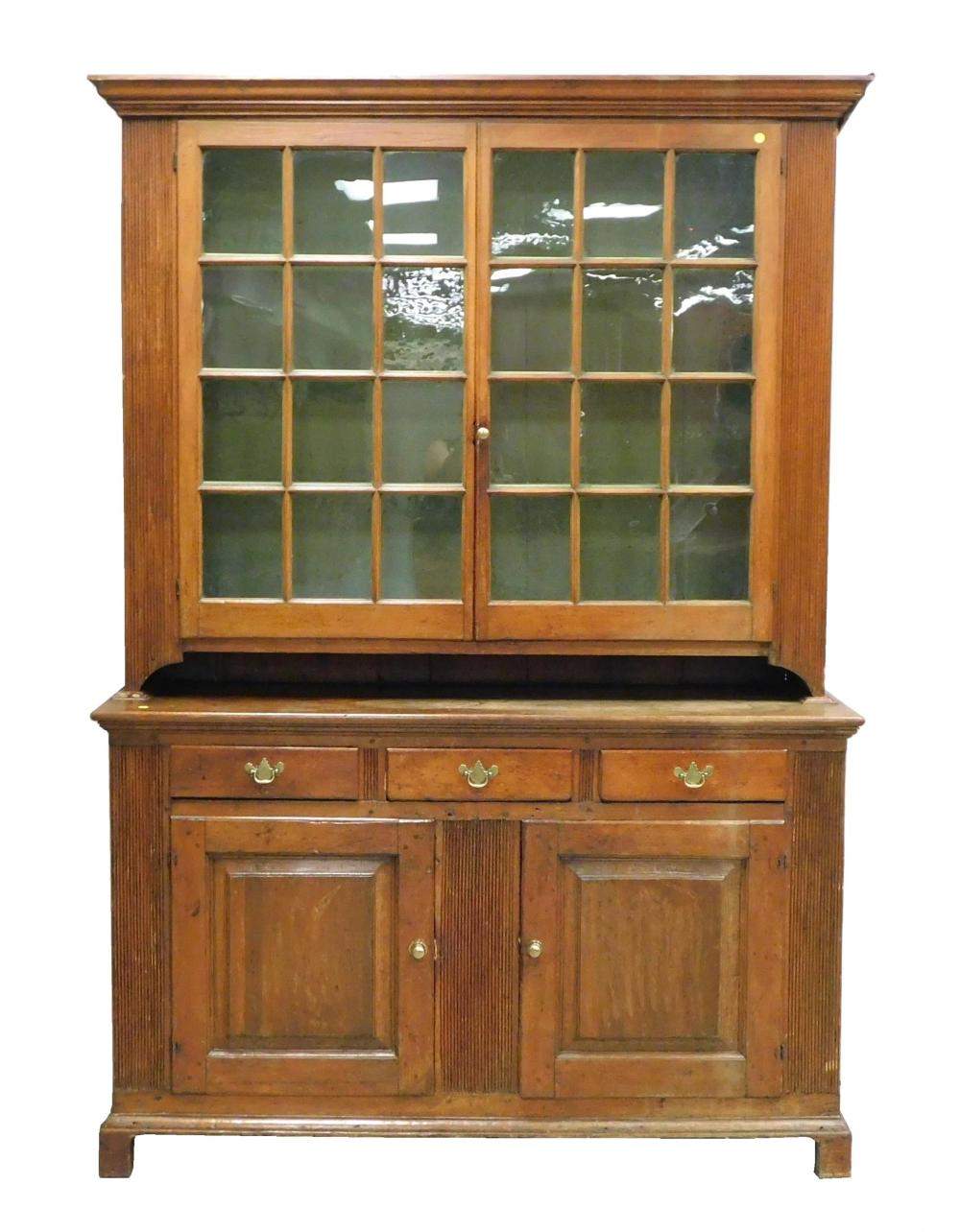 Appraisal: Large Pennsylvania Dutch Cupboard in pine probably Lancaster PA c