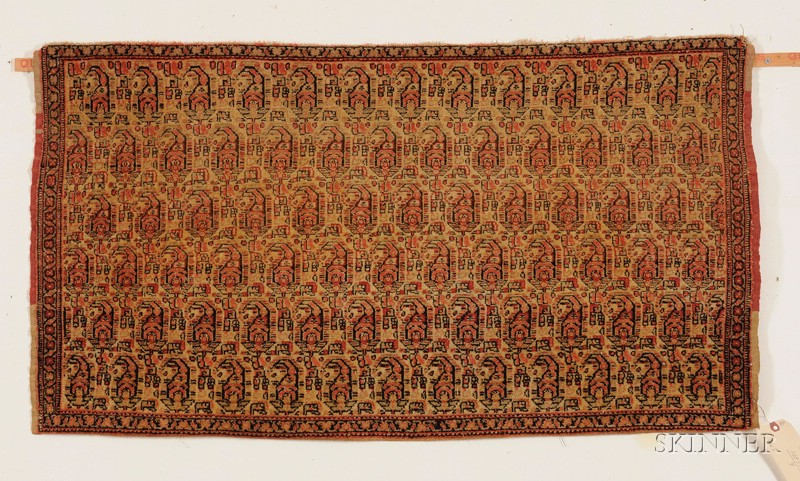 Appraisal: Senneh Bagface Northwest Persia last quarter th century small spots