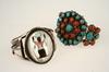 Appraisal: JEWELRY LOT - Two Native American bracelets possibly Zuni from