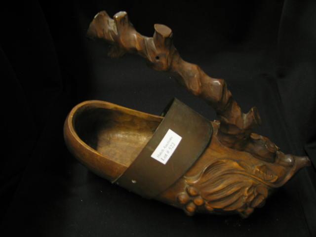 Appraisal: Victorian Carved Dutch Shoe Piece