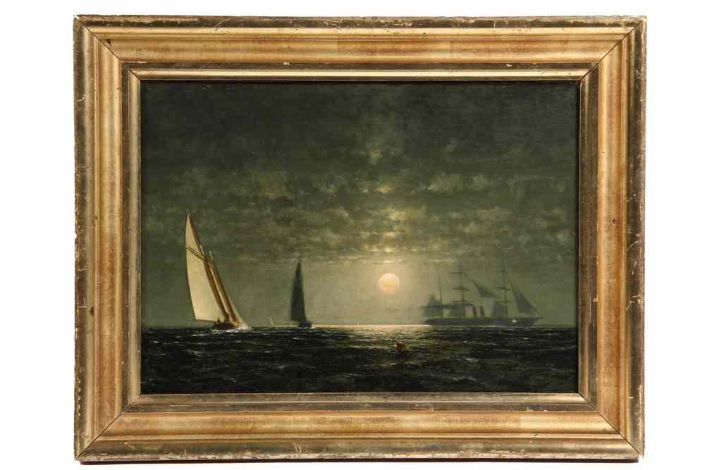 Appraisal: OOB - 'Boston Bay' by George Curtis MA - signed