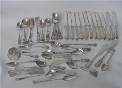 Appraisal: Group of miscellaneous American sterling silver flatwarevarious makers th century