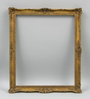 Appraisal: A Vintage Picture Frame with Shaped Ornaments A vintage picture