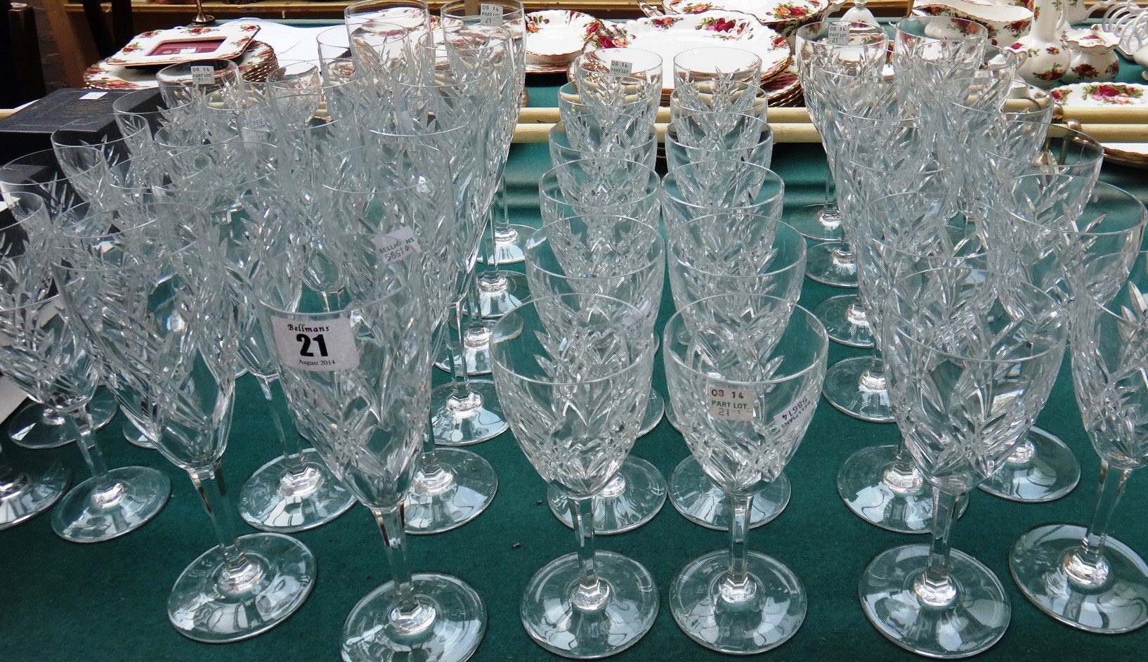 Appraisal: A Baccarat 'Auvergne' pattern part suite of glassware late th