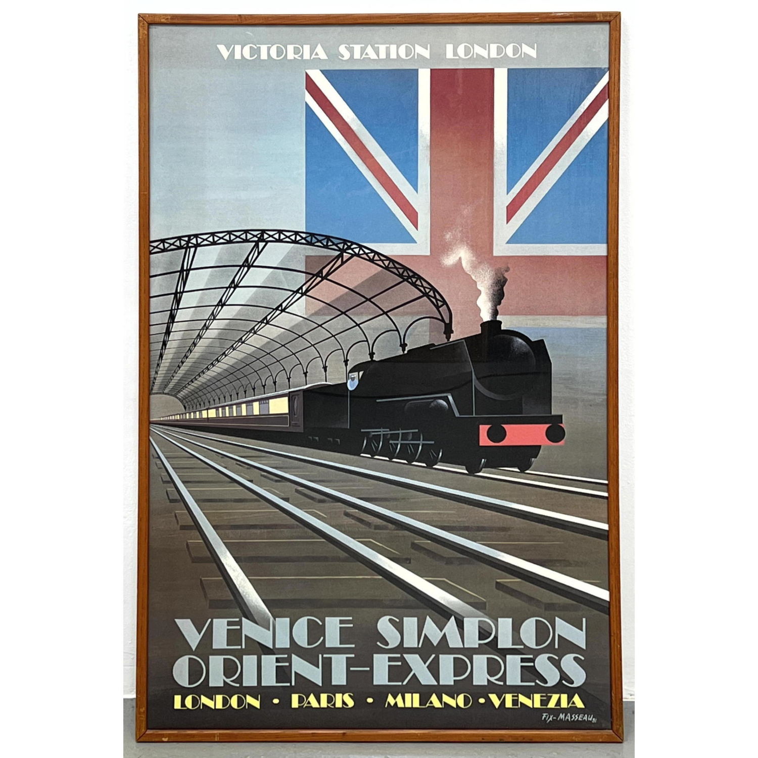 Appraisal: Pierre Fix-Masseau Victoria Station poster Dimensions H inches W inches