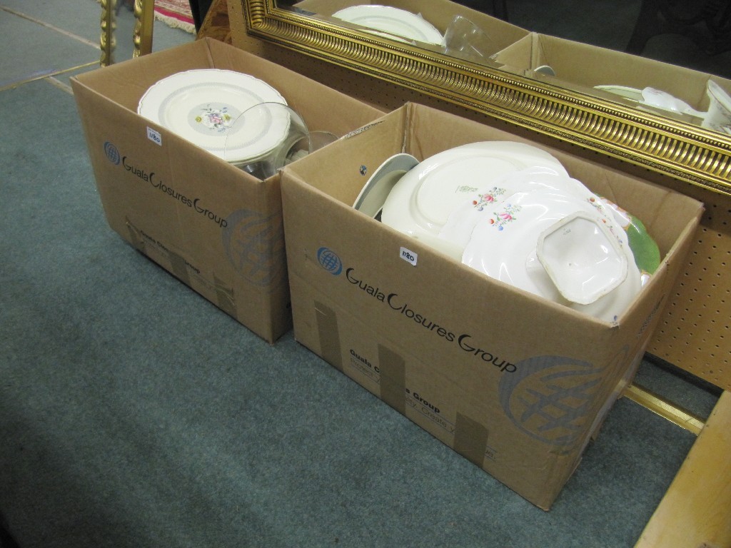 Appraisal: Three boxes of assorted china and glass