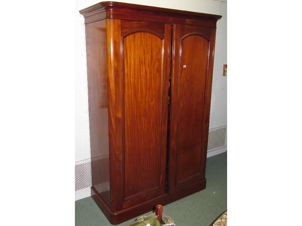 Appraisal: Victorian mahogany wardrobe