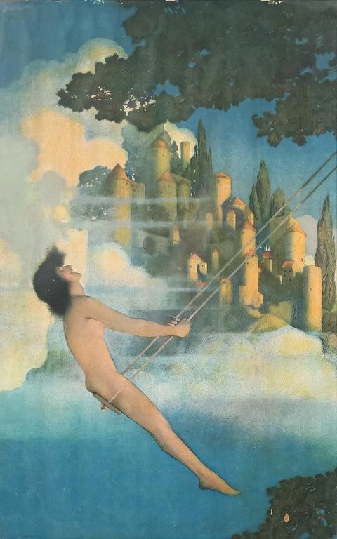 Appraisal: Maxfield Parrish American - Print Dinky Bird' Chipping to paint