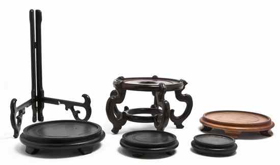 Appraisal: A Collection of Twenty-Three Chinese Hardwood Stands of various sizes