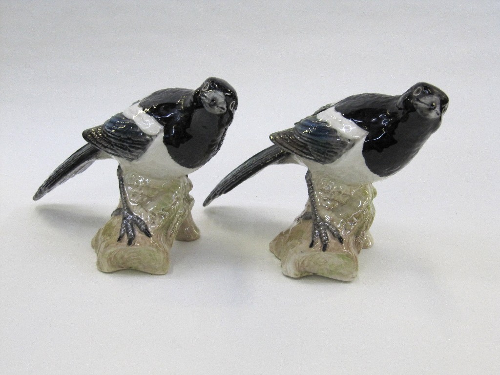 Appraisal: Two Beswick figures of Magpies no