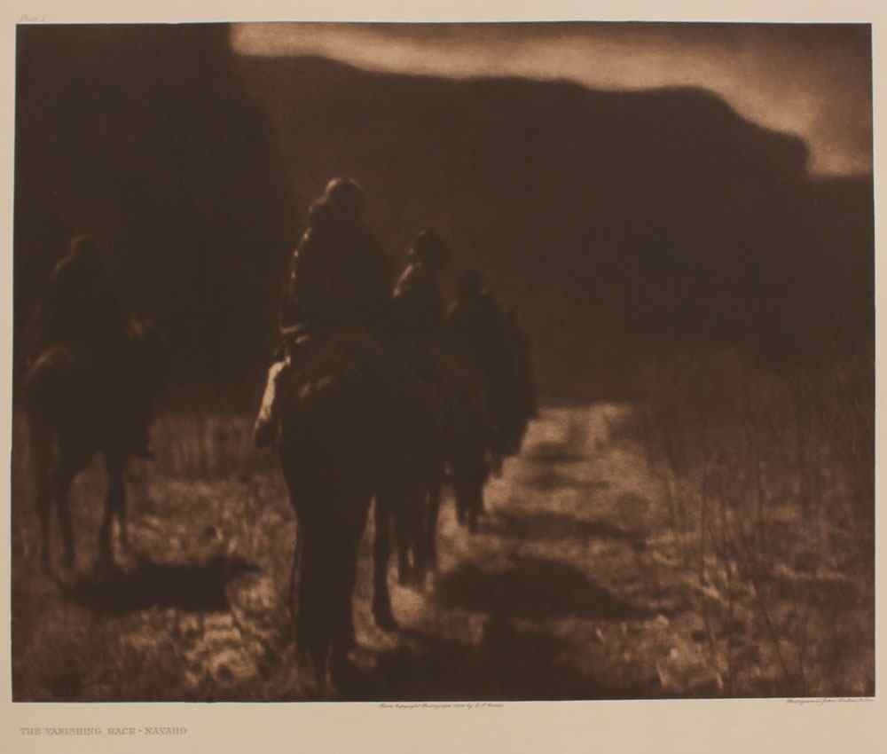 Appraisal: CURTIS Edward American - ''The Vanishing Race-Navajo'' Photogravure '' x