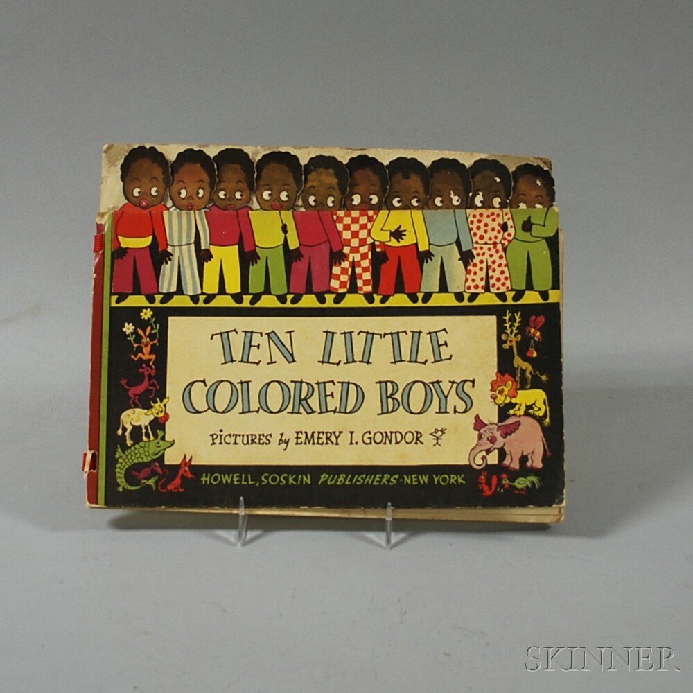 Appraisal: Ten Little Colored Boys Book published by Howard Soskin New