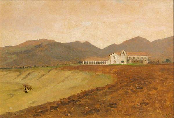 Appraisal: Lockwood De Forest American - Santa Ynez Mission signed and