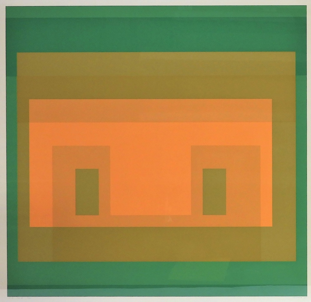 Appraisal: JOSEF ALBERS GEOMETRIC COLOR FIELD LITHOGRAPH United States Germany -