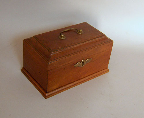 Appraisal: English mahogany tea caddy early th c h x d