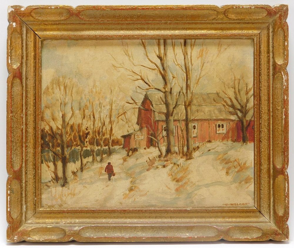 Appraisal: Harold Wolcott Winter Landscape Painting Harold Wolcott New York -