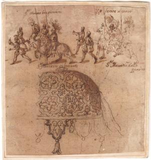 Appraisal: Circle of Giulio Clovio Croatia Knights and Small Squires Renaissance