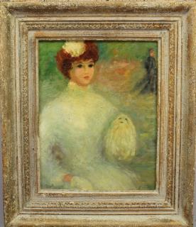 Appraisal: Signed Early th C Portrait of a Woman Signed th