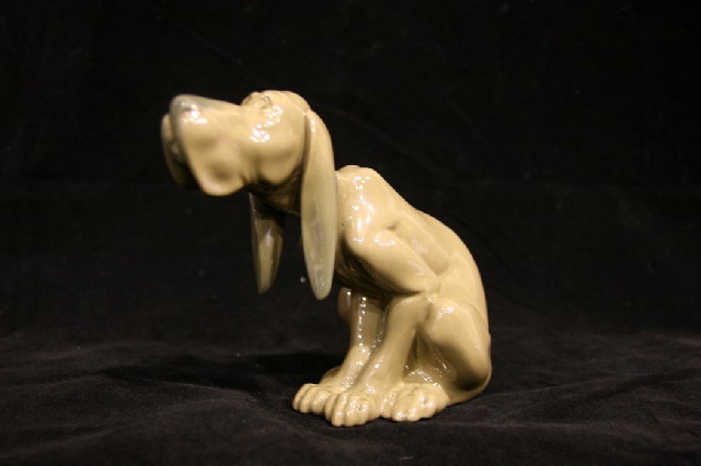 Appraisal: A Lladro bloodhound modelled seated cm high