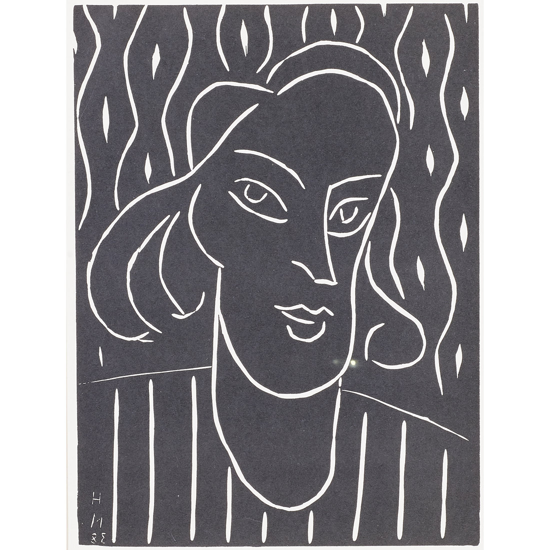 Appraisal: PRINT HENRI MATISSE Henri Matisse French - Teeny linocut print