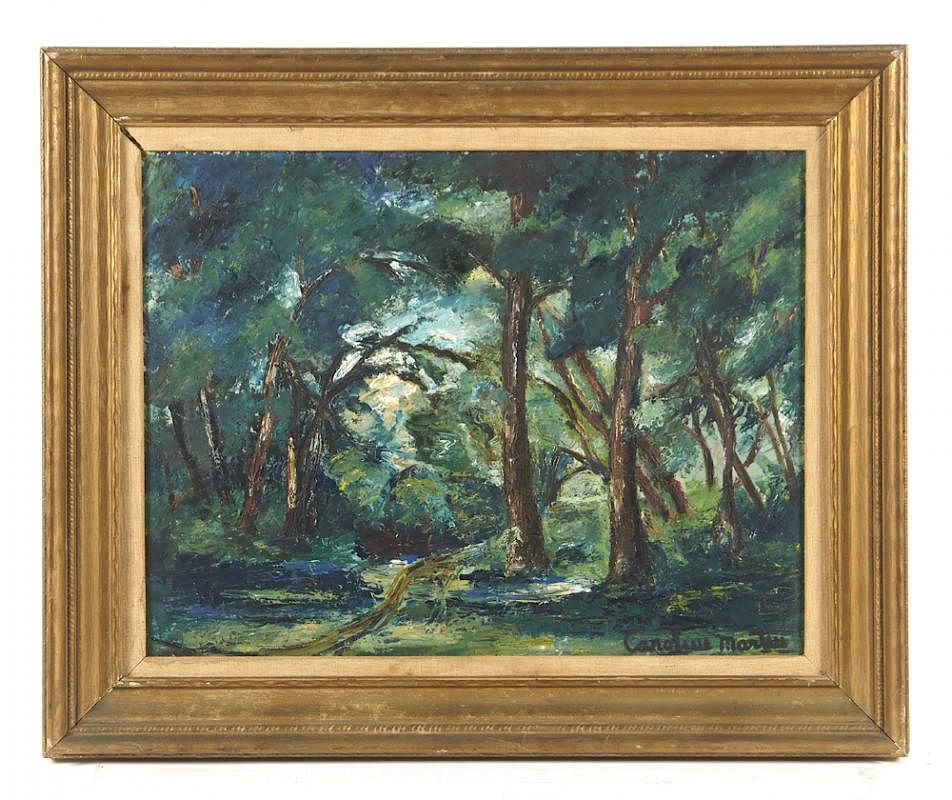 Appraisal: Caroline Martin Painting Forest Interior PAINTING Caroline Martin Forest Interior