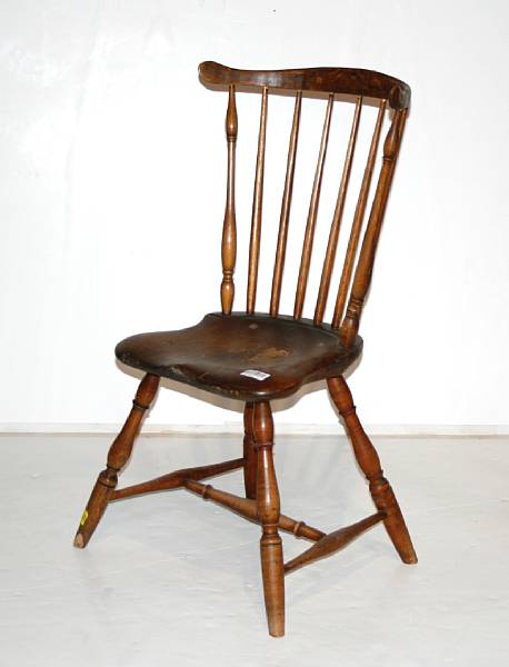 Appraisal: A New England Windsor fanback side chair late th early