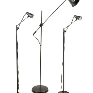 Appraisal: Three Contemporary Cantilever Floor Lamps comprising a pair and another