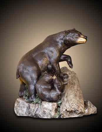 Appraisal: RIP CASWELL ORIGINAL BRONZE WILDLIFE SCULPTURE Oregon born -active Rip