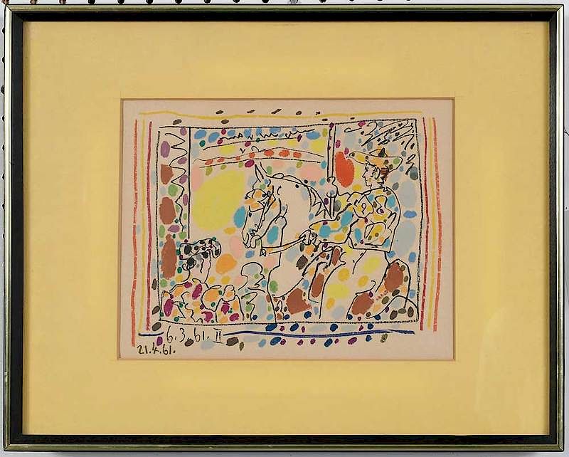 Appraisal: After Pablo Picasso Spanish from A Los Toros unsigned from