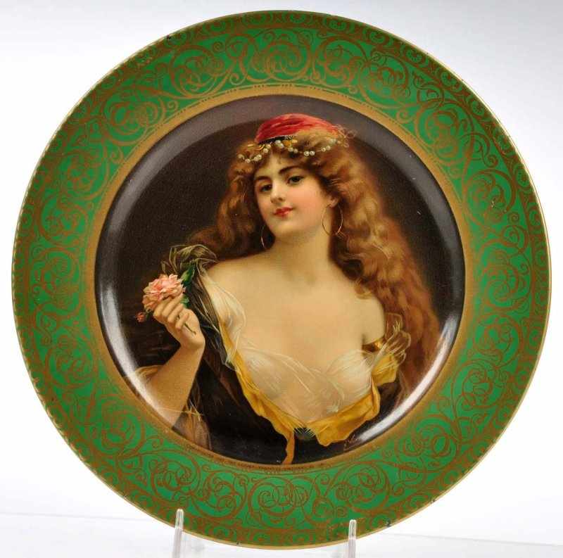 Appraisal: Vienna Art Plate Description Dated The Kemper Thomas Co printed